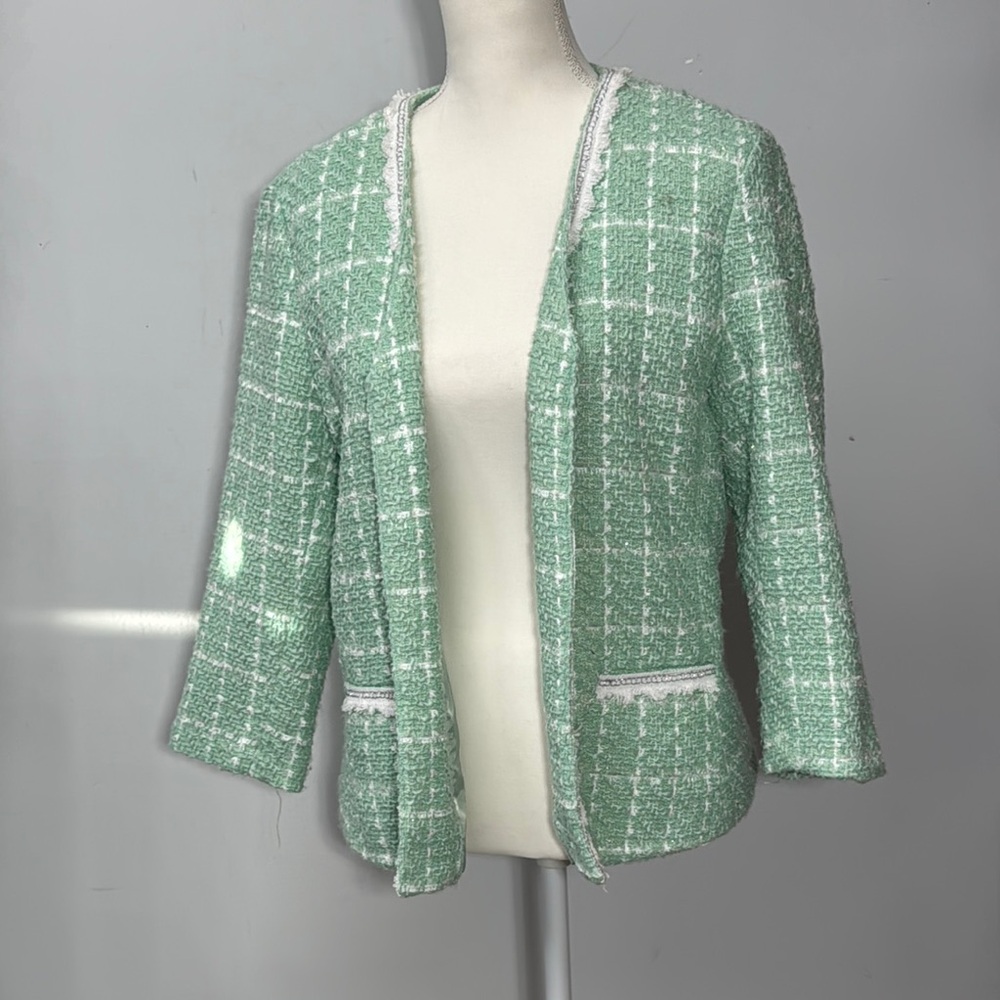 Women's Green Tweed Jacket